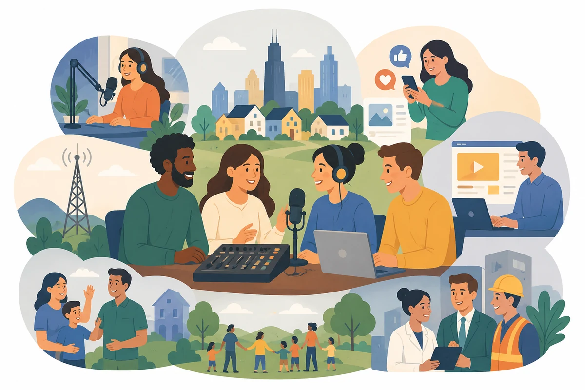 Crown Media Service connects radio, digital media, local businesses, and community members